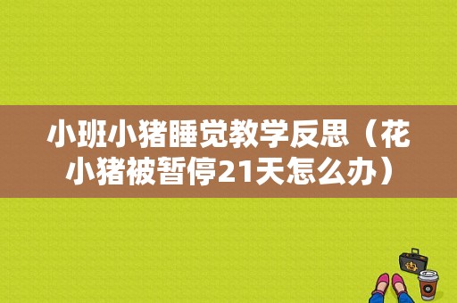 小班小猪睡觉教学反思（花小猪被暂停21天怎么办）